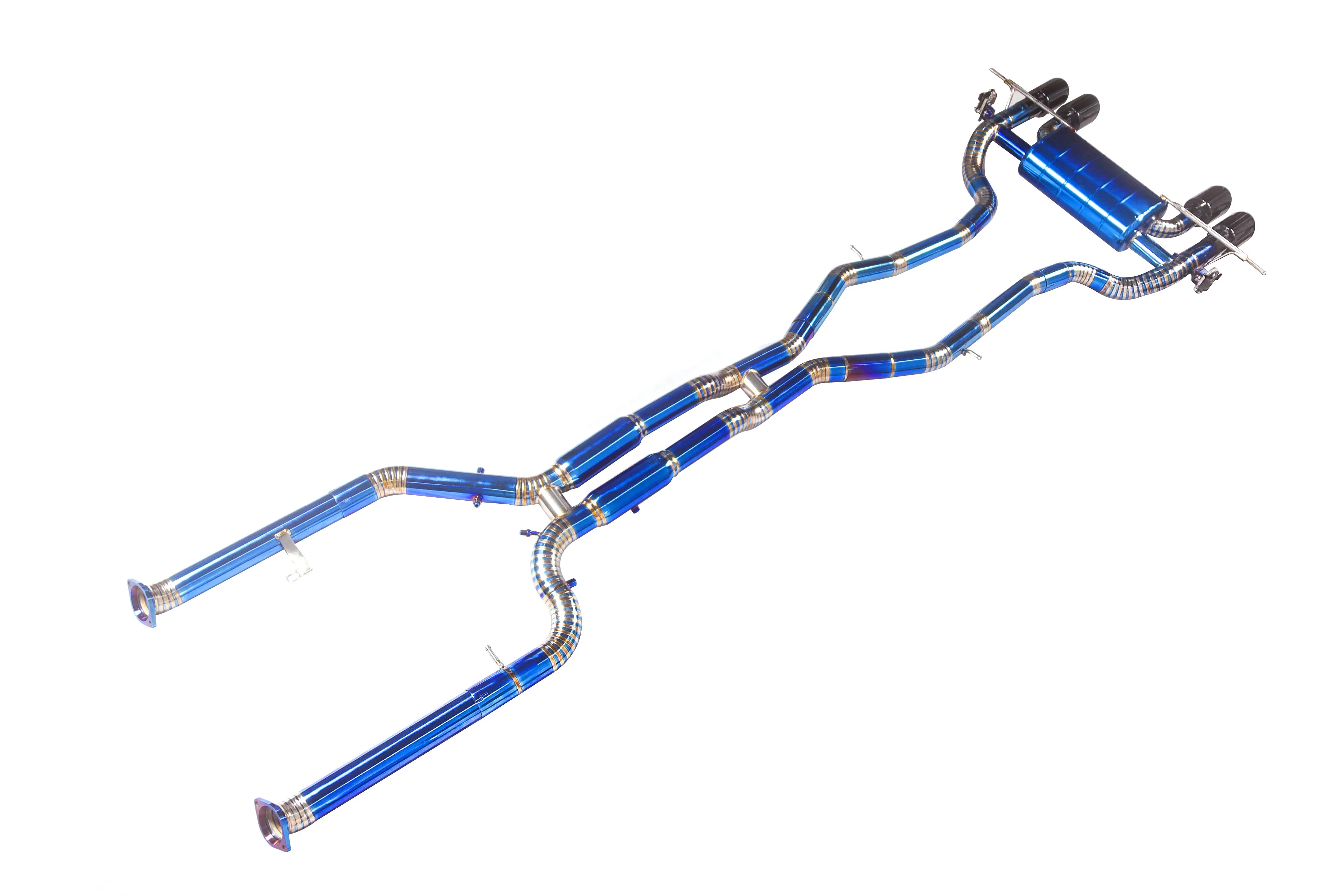 Suitable for BMW M3 M4 M2 G80 G82 G87 g81 3.0T S58 titanium alloy high-performance muffler Catback Valvetronic exhaust pipe