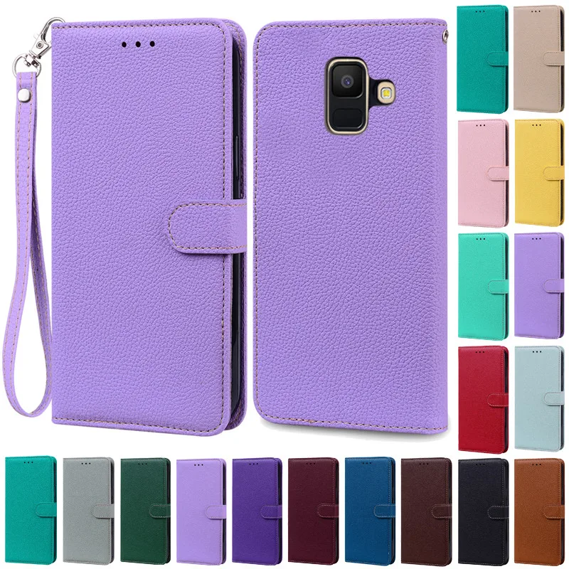 A6 Plus Case For Samsung Galaxy A6 2018 Case A600F SM-A600F Wallet Flip Leather Case For Samsung A6 Plus 2018 A6+ A605F Cover