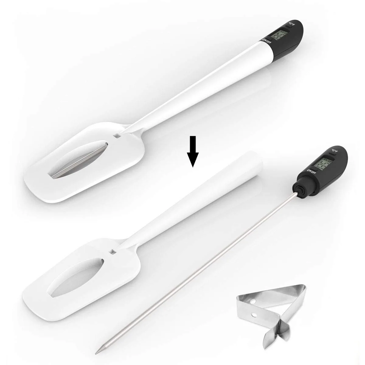 Electronic Digital Spatula Thermometer LCD Display for Food Candy Jams Making Chocolate Cooking Baking Meat Kitchen Tool