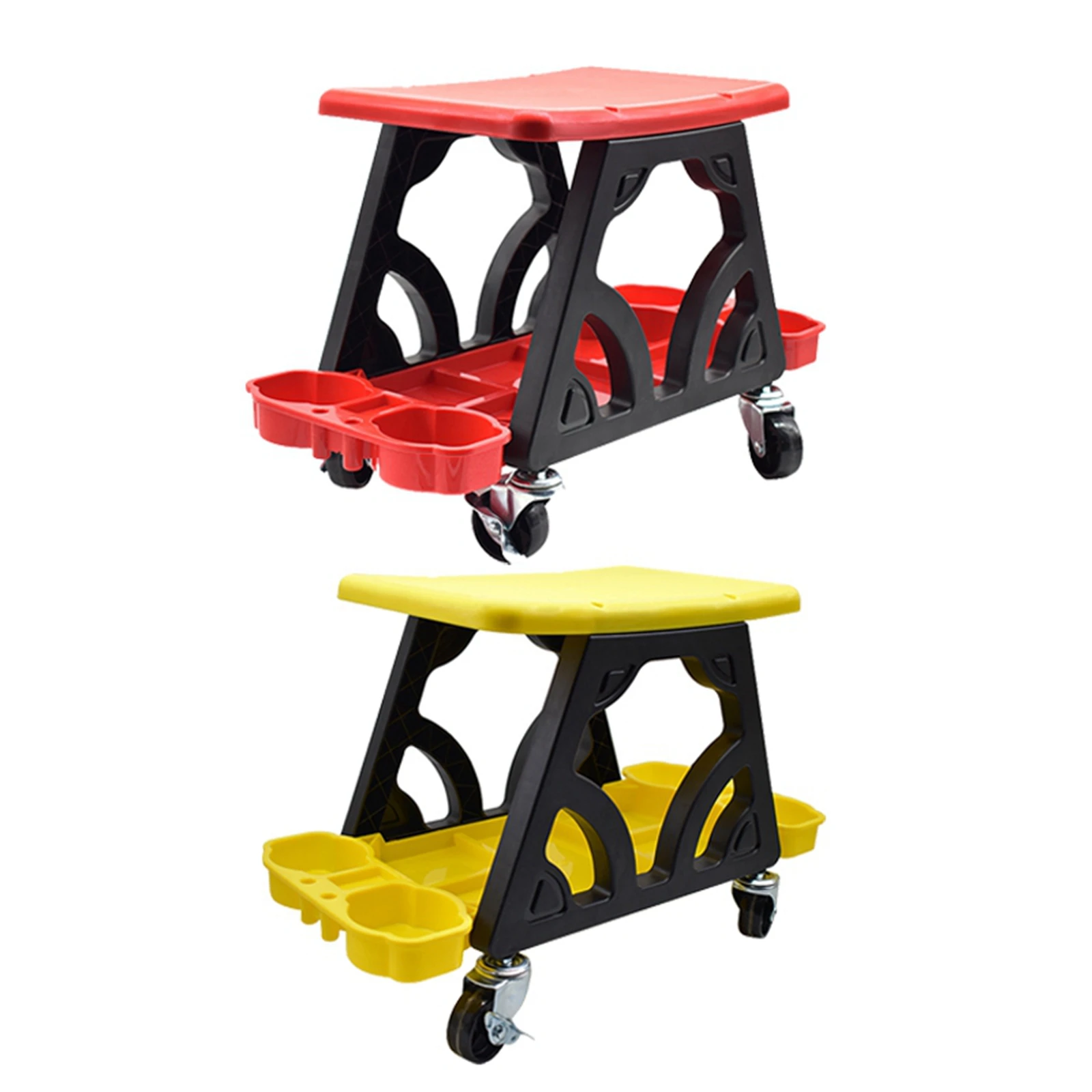 Car Detailing Stool Utility Rolling Machanics Creeper Seat Mobile Stool Rolling Seat Creeper for Mechanics & Detailers/Garage