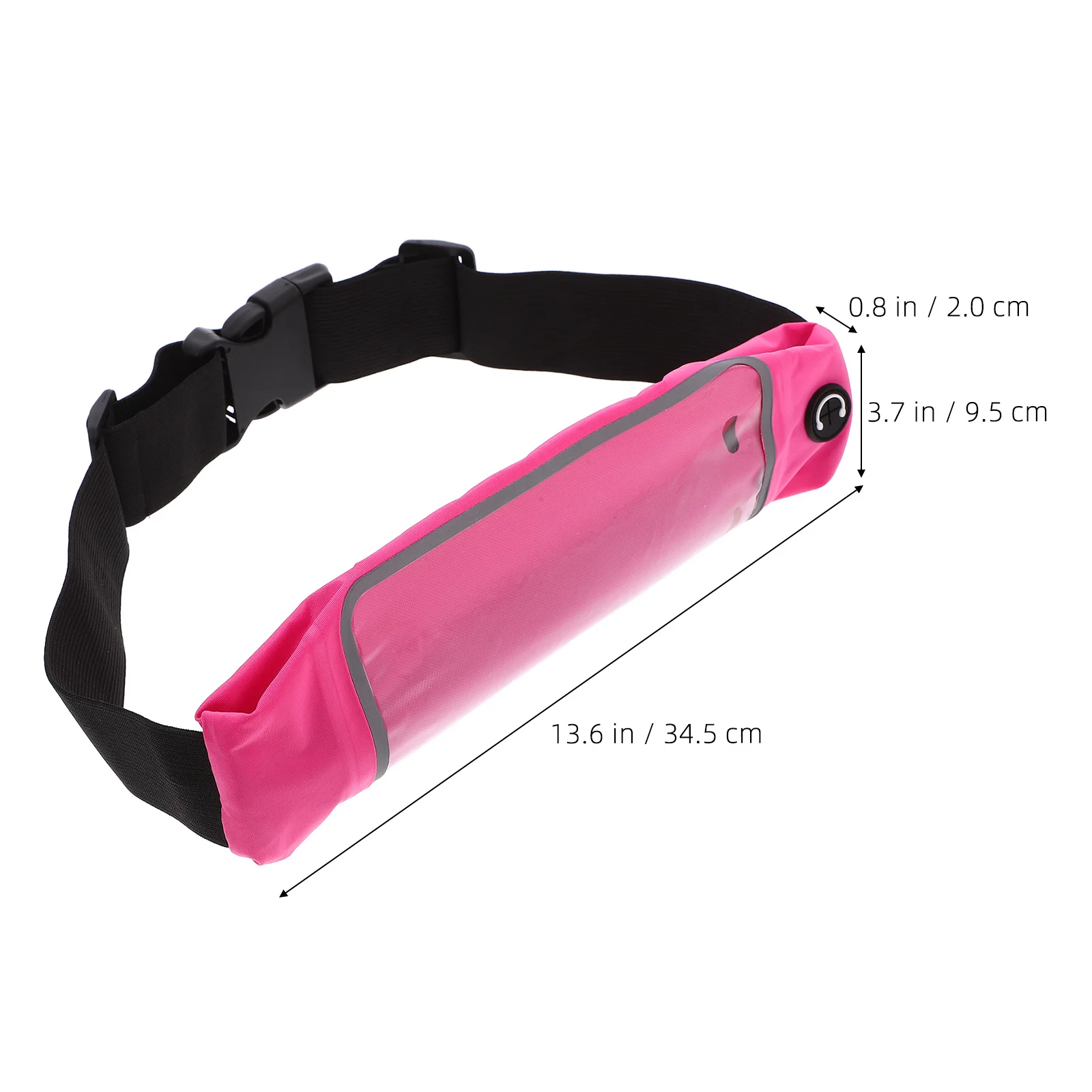 Picture 5: Running Waist Pack for Men Women Waterproof Lightweight Nylon Belt Bag Outdoor Sports Short with Liner