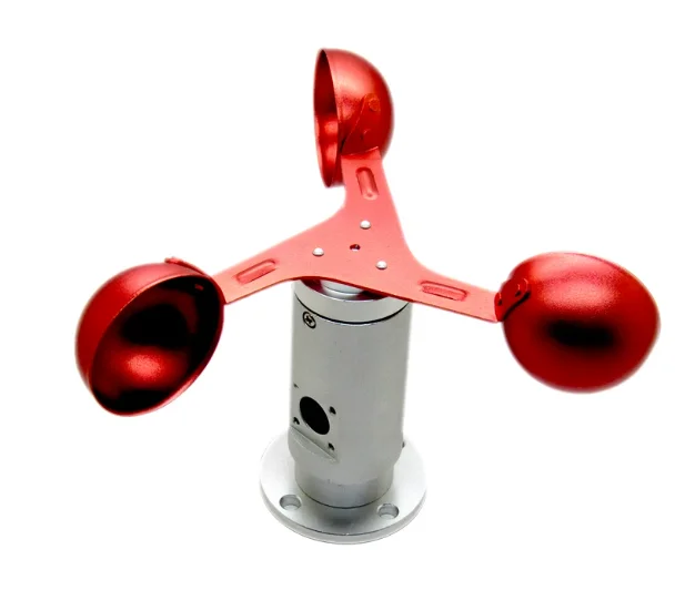 Garden three cup anemometer wind direction meter shell aluminum alloy wind cup windmill meteorological monitoring anemometer