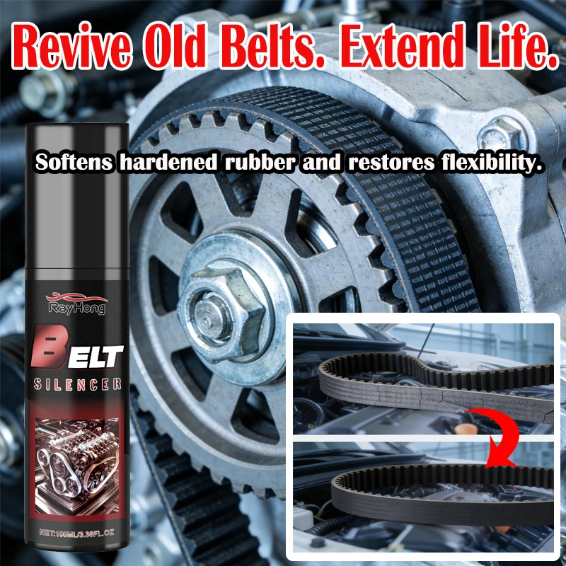 Car Engine Belt Dressing Automotive Prolongs Belts Life Spray Car Prolongs Belt Life Belt Noise Lubrication Car Maintenance