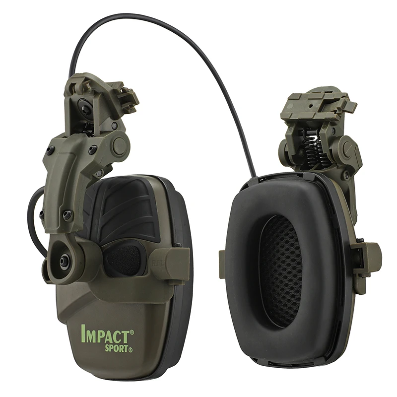 NEW Upgrade Helmet Mounted Version Impact Electronic Earmuff Shooting Protective Headset for Shooting,Hunting