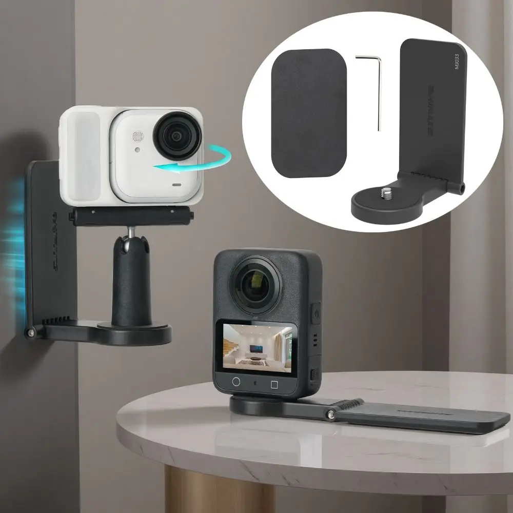 Rotatable Magnetic Bracket Adjustable Quick-reslease Mount Base Universal for DJI Osmo 360/Action 5Pro/Pocket 3/Insta360 X5