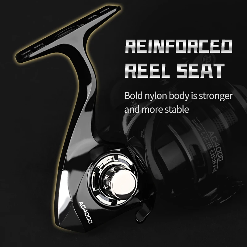 DEUKIO Spinning Reel 2000-7000 MAX Drag Power 12KG Speed Ratio 5.2:1 Metal Spool rocker arm EVA Grip Fishing Reel Saltwater