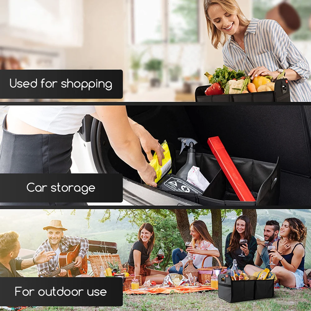 

Multi-Functional Car Trunk Organiser Large Capacity Oxford Cloth Car Bags For SUV