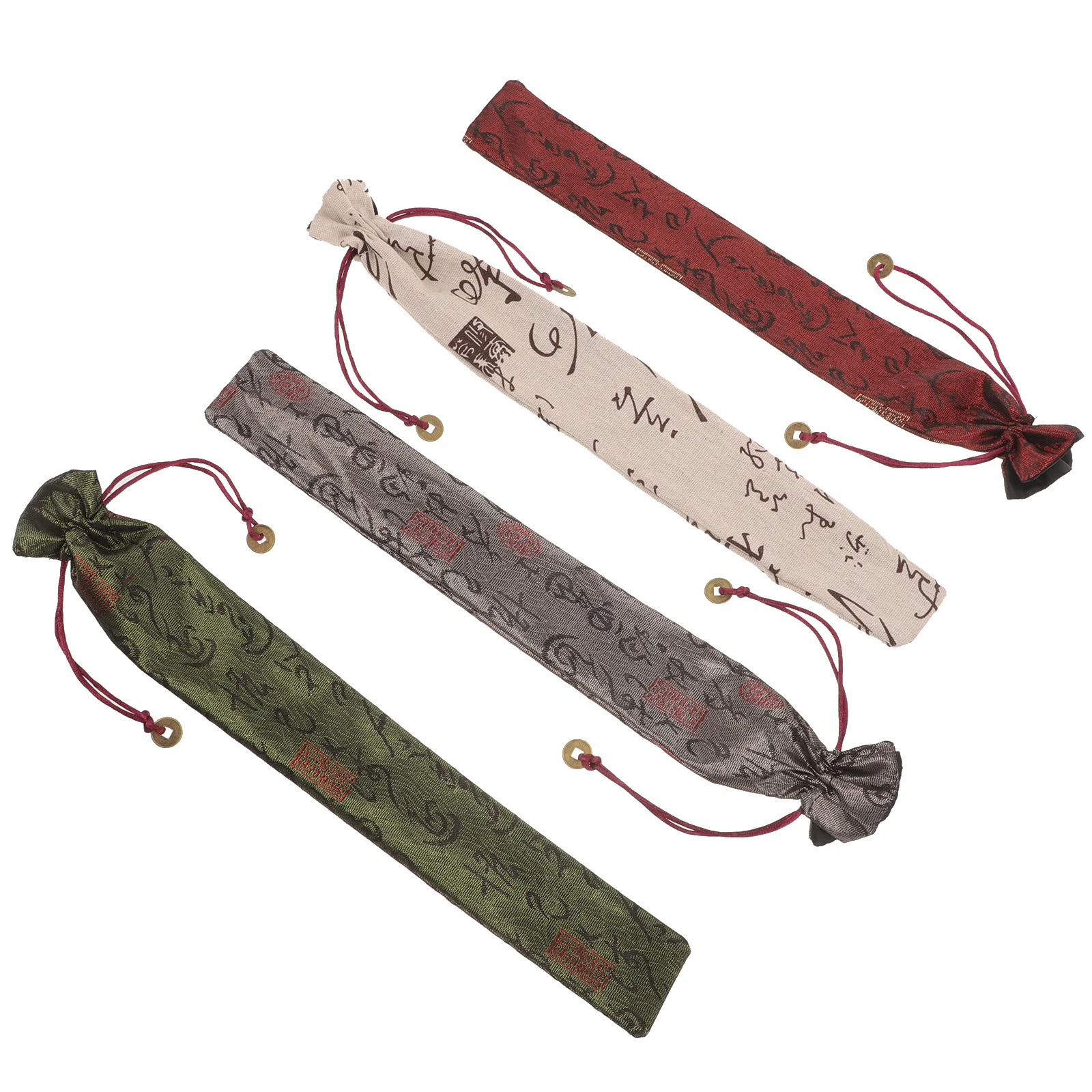 4 قطعة حقيبة قابلة للطي الحقيبة المحمولة لمراوح الورق المحمولة تخزين خفيفة الوزن واقية منظم مروحة اليد مروحة الزخرفية