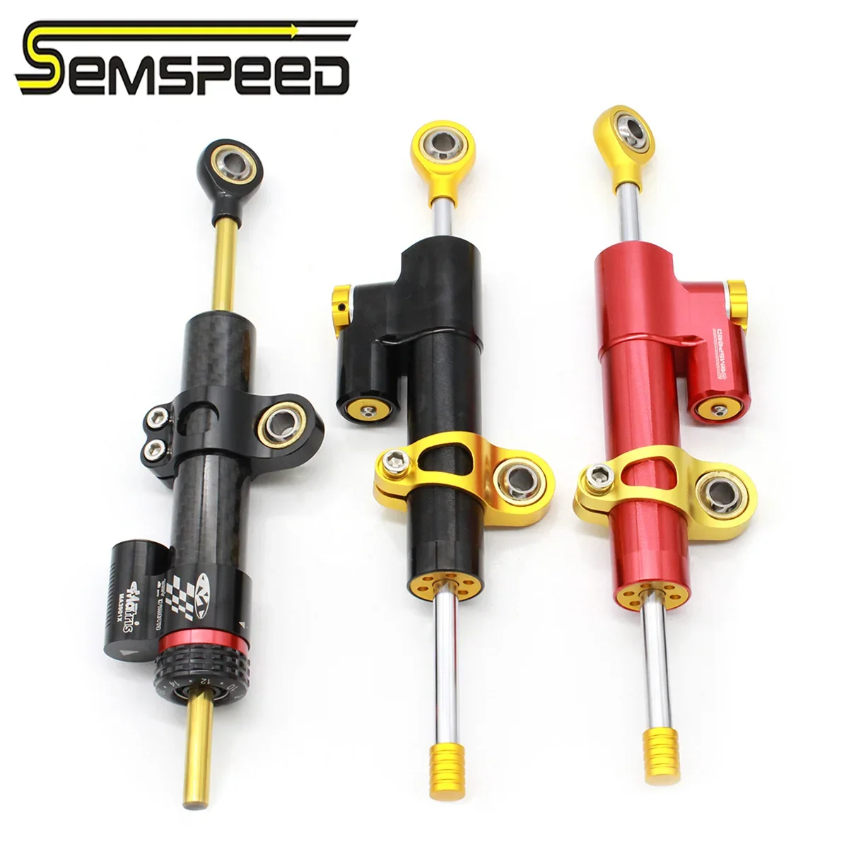 

Semspeed Universal Steering Damper Stabilizer without Bracket Shock Absorber Directional Damper Mount Motorcycle Accessories