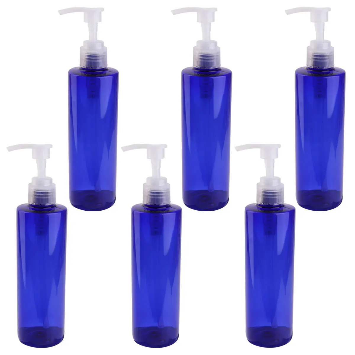 

6pcs Lotion Refillable Lightweight Durable Empty Dispenser Shampoo Liquid Soap Travel Hand Cream Packaging Reusable Eco