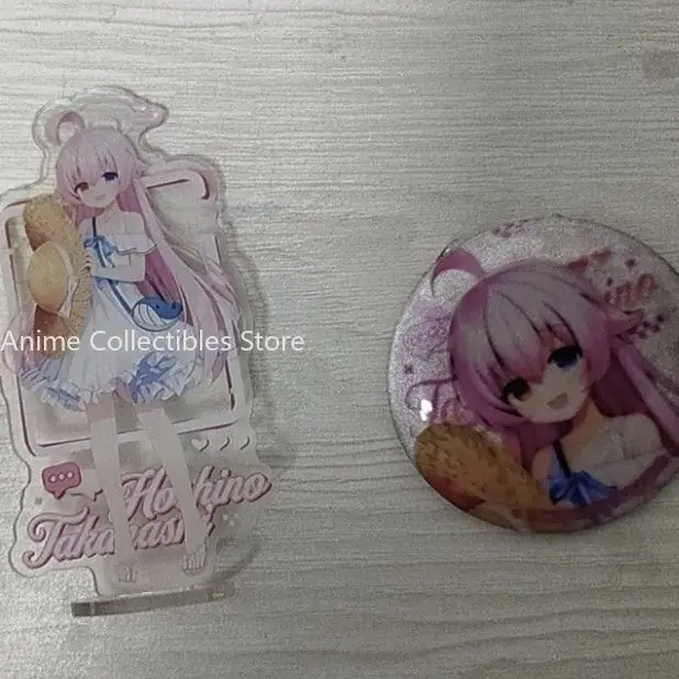 

Anime Blue Archive Takanashi Hoshino Cosplay Acrylic Stand Plate Desk Badge Cartoon Brooch Jewelry Accessories Gifts