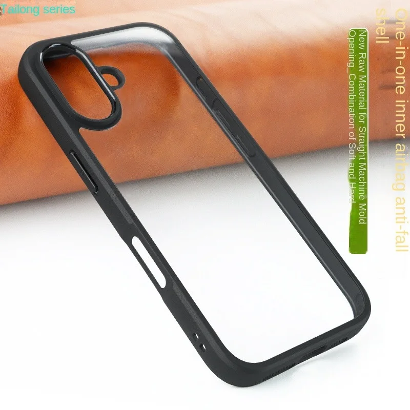 For iPhone 16 Plus Case Cover Silicon Bumper Matte Clear Hard Back Cover Phone Case for Apple iPhone 16 Plus 16Plus Iphone16Plus
