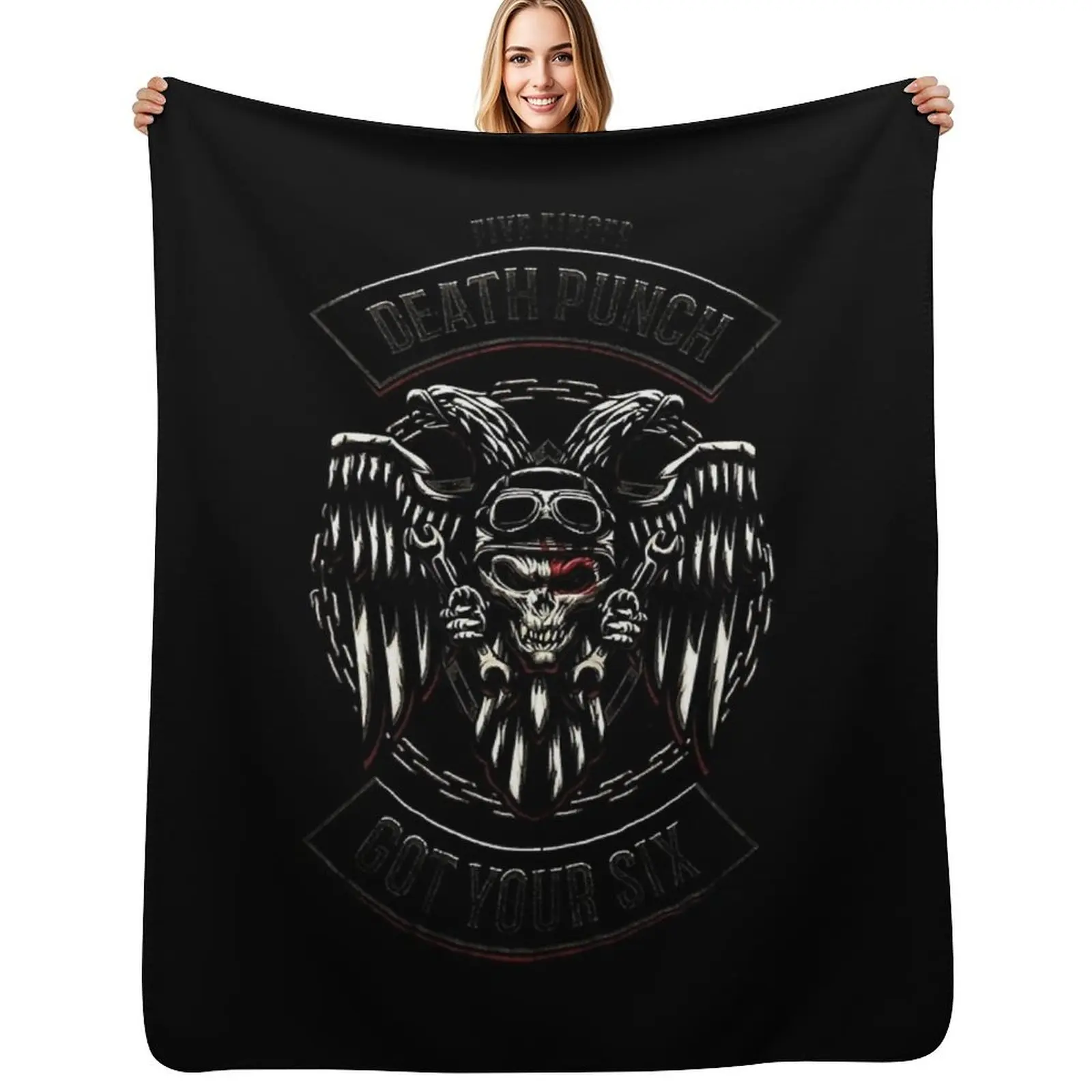 hfh five finger,maskes five finger,five finger, skin five finger,stuff finger,five finger,long sleeve fi Throw Blanket