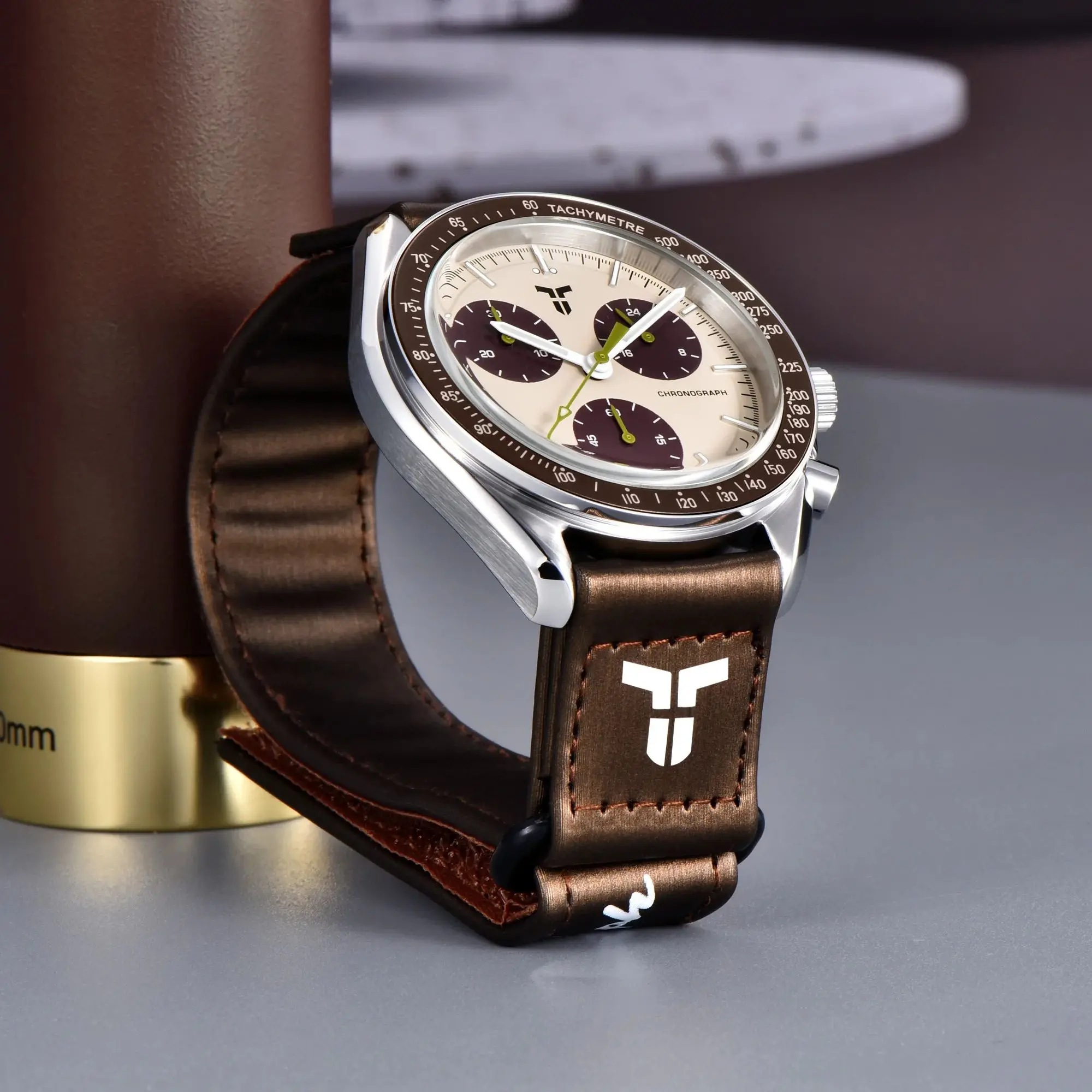 

Tyberley 2026 New Men's Watches Saturn Luxury Quartz Watch For Men Speed Chronograph Japan VR34B Movt Stainless steel Wristwatch