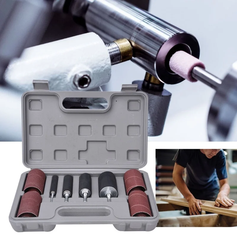 

Комплект втулок для шлифовального барабана, инструмент для полировки металла, дерева, набор абразивных втулок для деревообработки