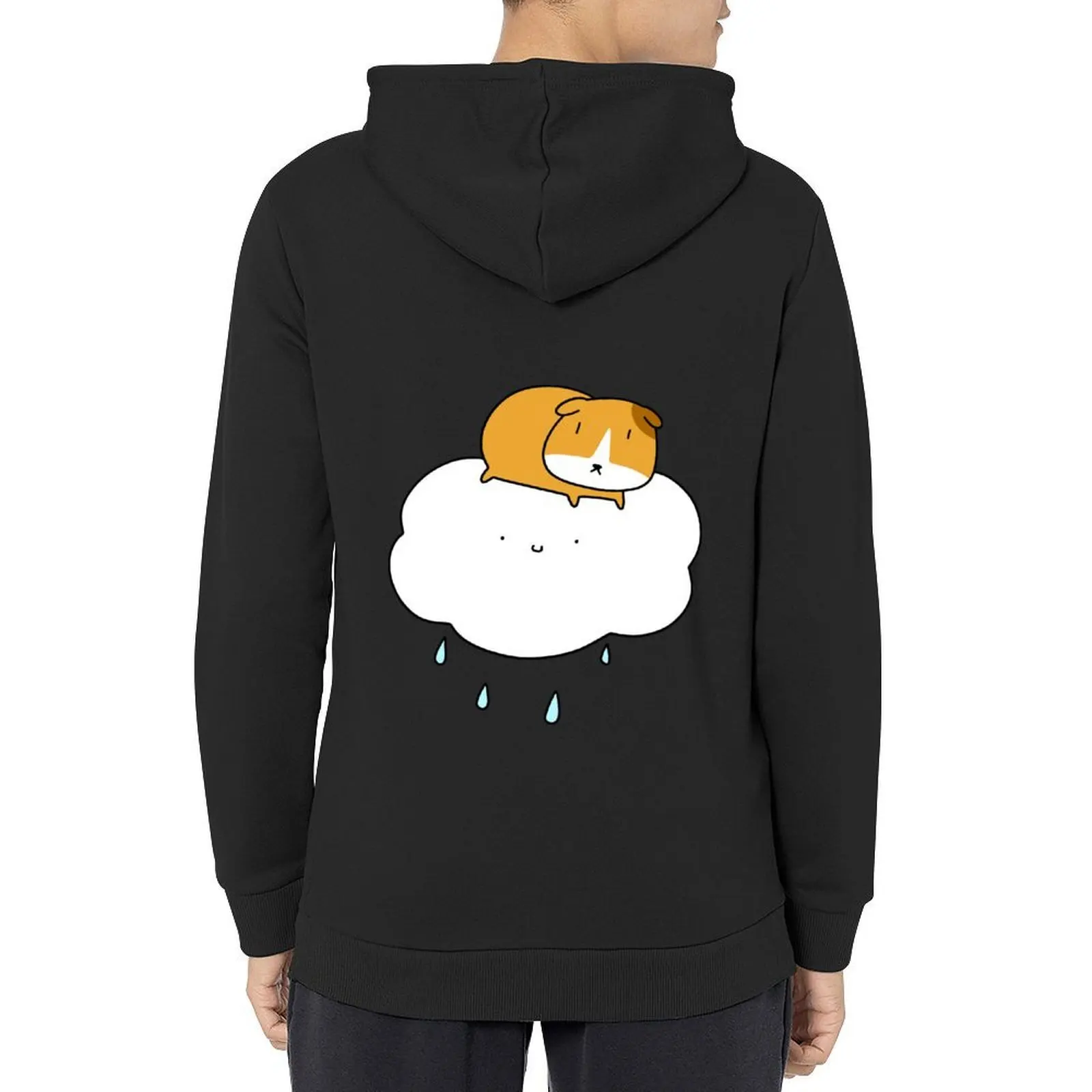 

Rain Cloud Guinea Pig Hoodie men clothing men's coat men's sweat-shirt aesthetic clothing new in hoodies & sweatshirts