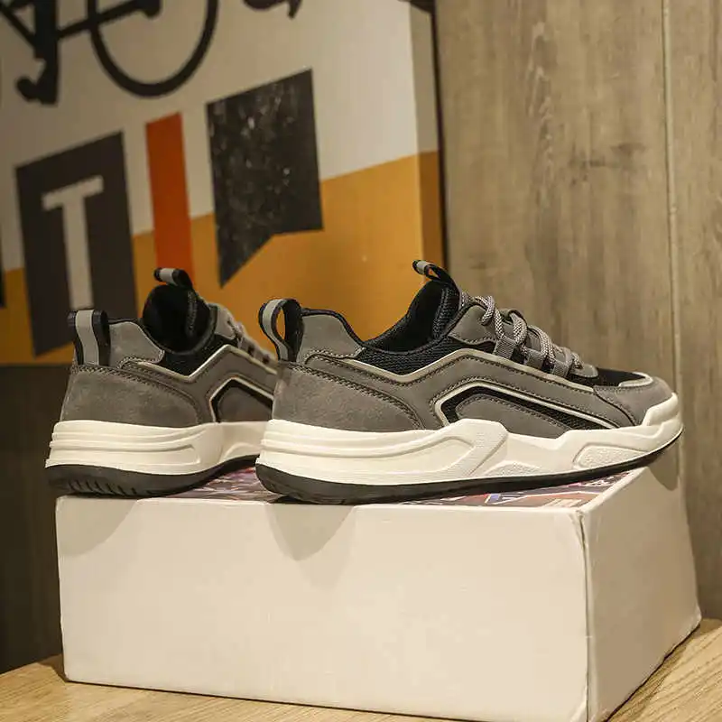 

Нескользящие теннисные туфли с высоким вырезом, оригинальные повседневные коричневые мужские туфли, мужские кроссовки, спортивная обувь по самой низкой цене, новейший сезонный корсет