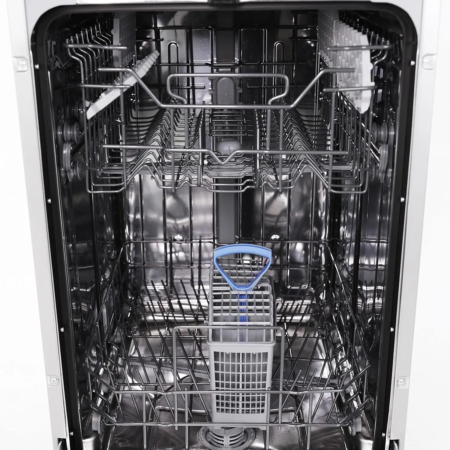 18-Inch Dishwasher Machine with LED Display, 3 Wash Options, 6 Automatic Cycles and Low Noise Rating, 53db, Stainless