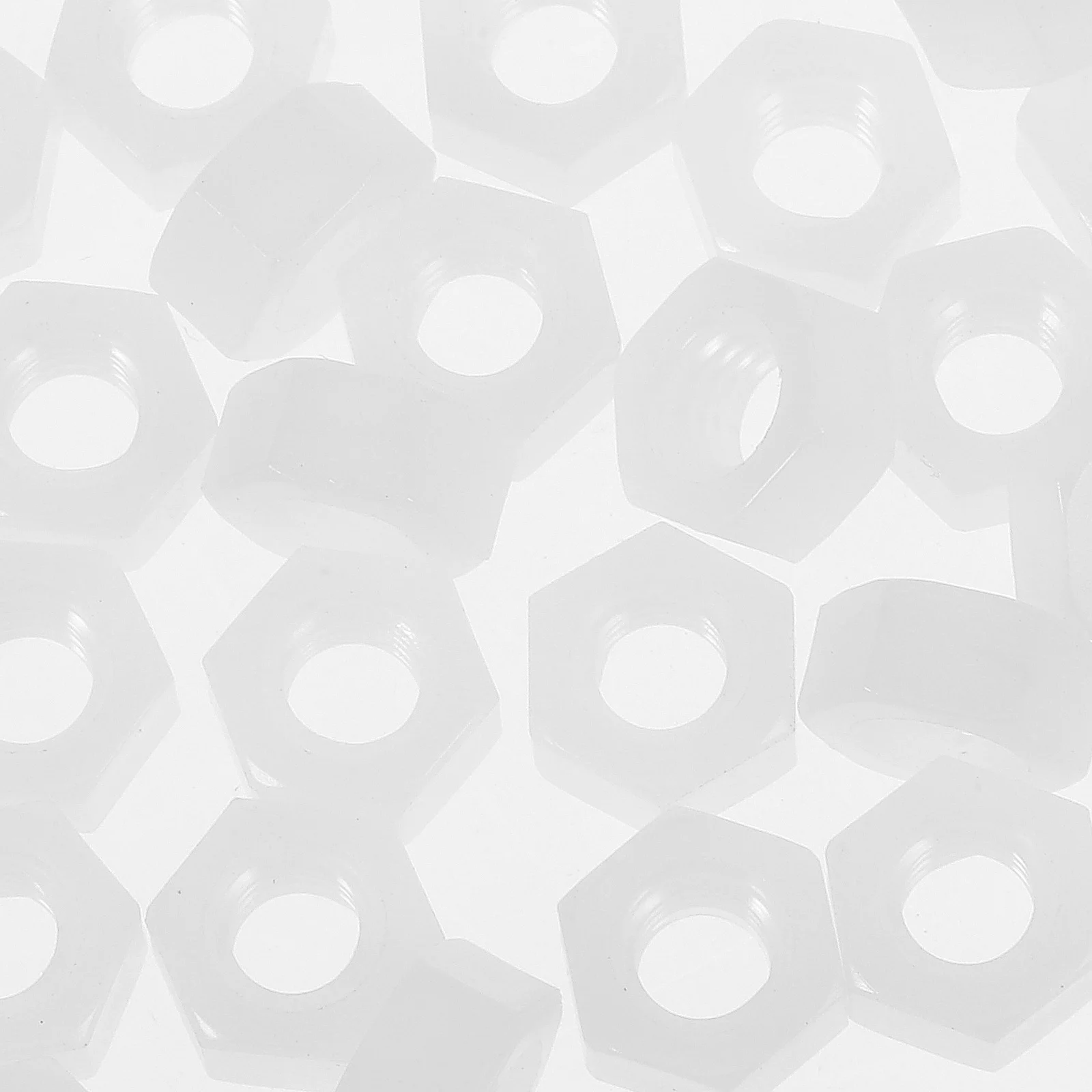 

30pcs Plastic Hex Nut M6 Nylon Fastening Nut Insulated Hand Twist Lightweight Hexagonal Screw Nuts For Home Improvement Hardware