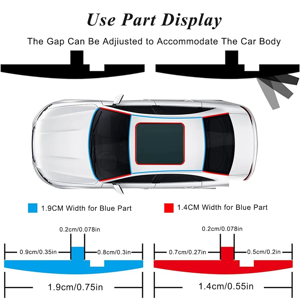 شريط عزل سميك لدرز باب السيارة، شرائط عزل مقاومة للماء لتقليل الضوضاء، عزل عالمي ذاتي اللصق مقاوم للغبار S #2
