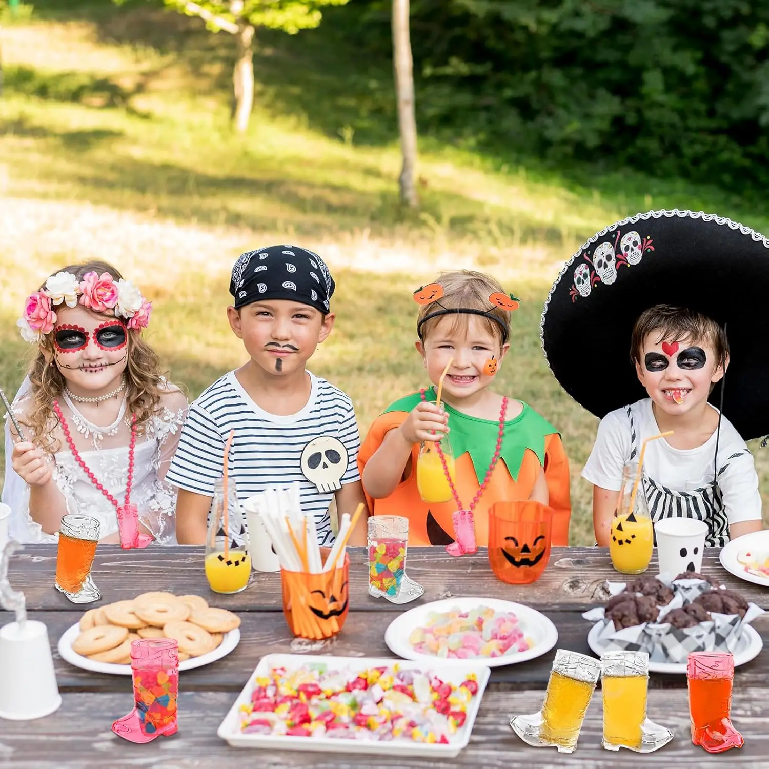 10 قطعة كؤبوي التمهيد النار نظارات 1 أوقية البسيطة البلاستيك التمهيد النار الزجاج ، قابلة لإعادة الاستخدام البلاستيك التمهيد الكؤوس للبقرة الغربية موضوع الطرف المورد #5