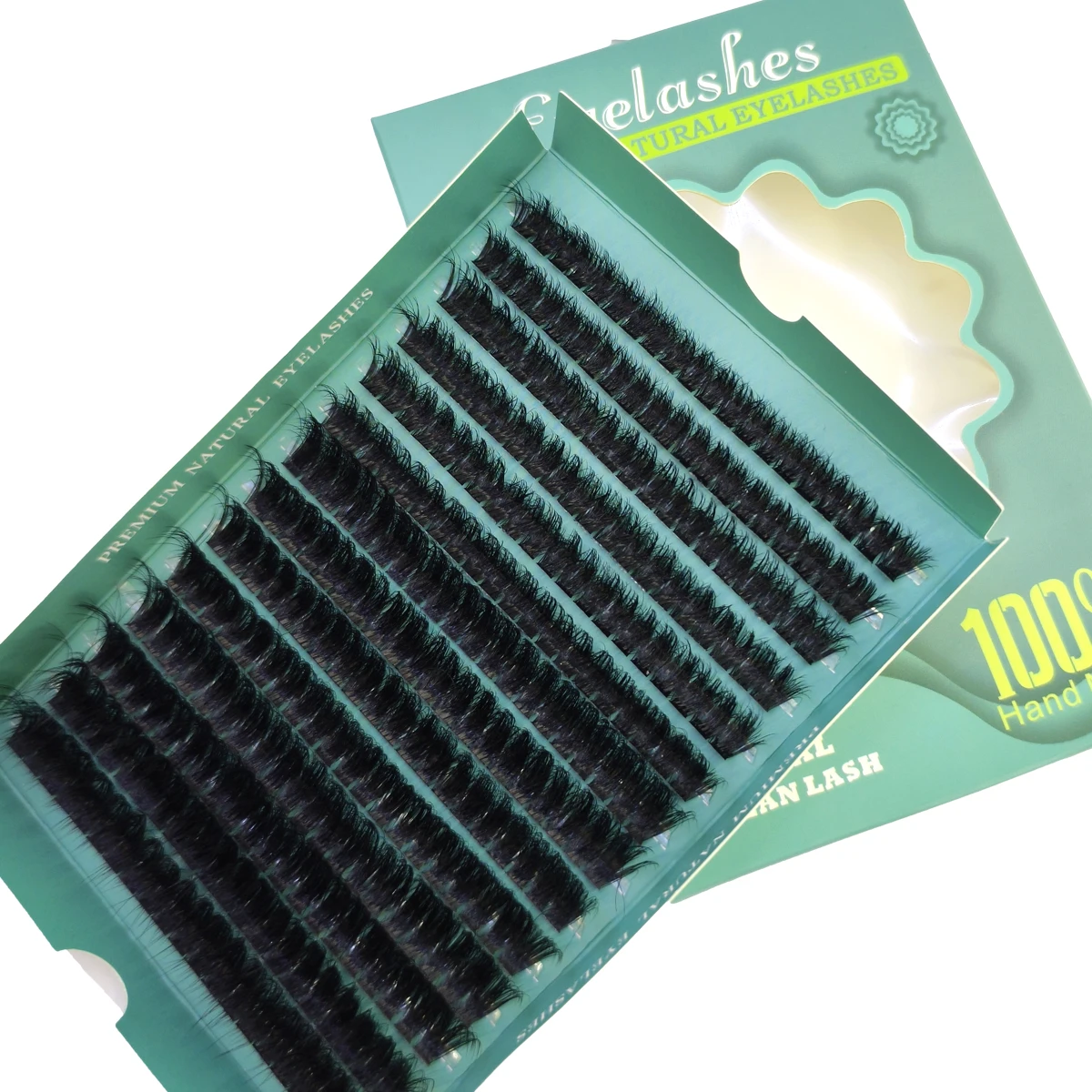 60D-300D 8D pestañas esponjosas DIY en racimo 8-20mm extensión de pestañas mixtas 0,07mm ruso D rizo pestañas gruesas y reutilizables dramáticas