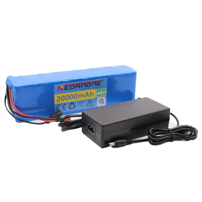 48V Lithium-Ionen-Akku 48V 20ah 1000W 13 s3p Lithium-Akku für 54,6 V E-Bike-Elektro roller mit BMS-Ladegerät