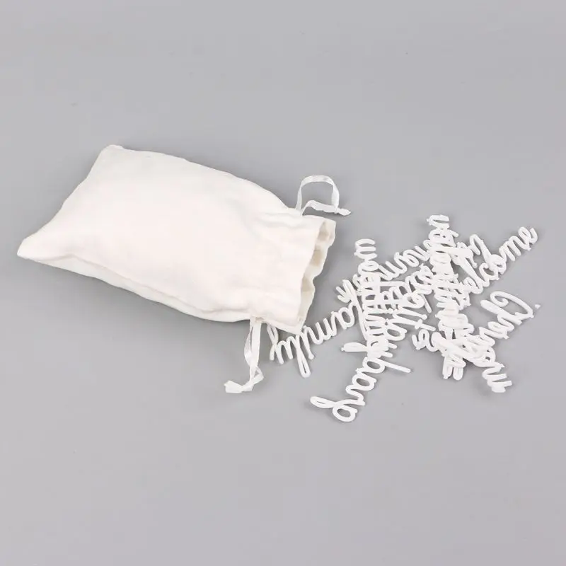 Felt Message Board Letters Wall Decor Felt Letterboard Letters Drawstring Bag