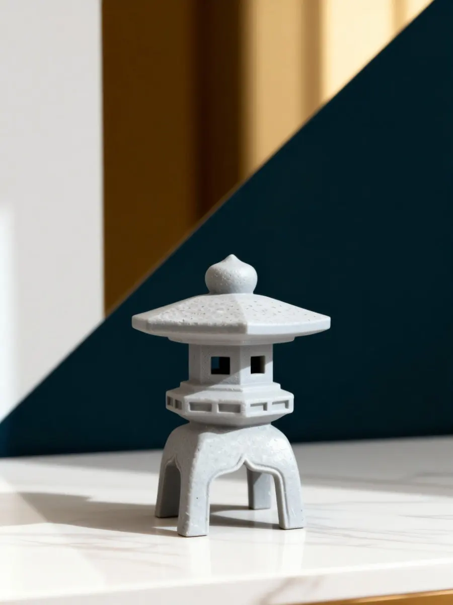 Premium Stone Pagoda Statue Zen Garden Decor Miniature Japanese Style Outdoor Indoor Tabletop Ornament Small Space Meditation