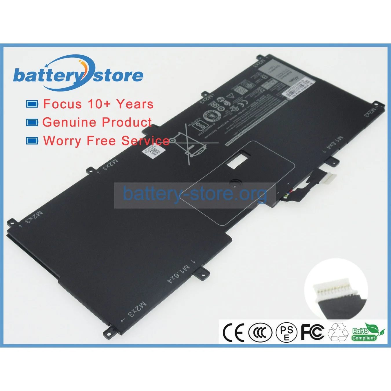 46W Genuine battery NNF1C,HMPFH for DELL XPS 13 9365 2-in-1,DELL XPS 13 9360 ,DELL N006X9365-D1726QCN 7.6V,4 Cell