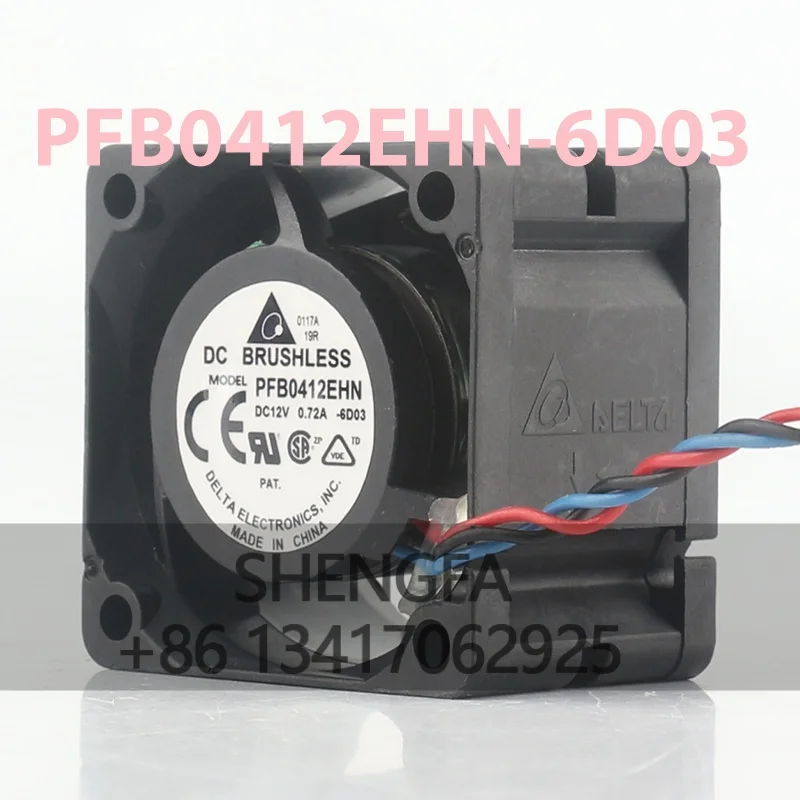 Cooling Fan PFB0412EHN-6D03 New Delta 24V 48V DC 12V 0.72A AC EC 4028 40X40X28MM 4CM High air Volume Violent Double Ball Bearing