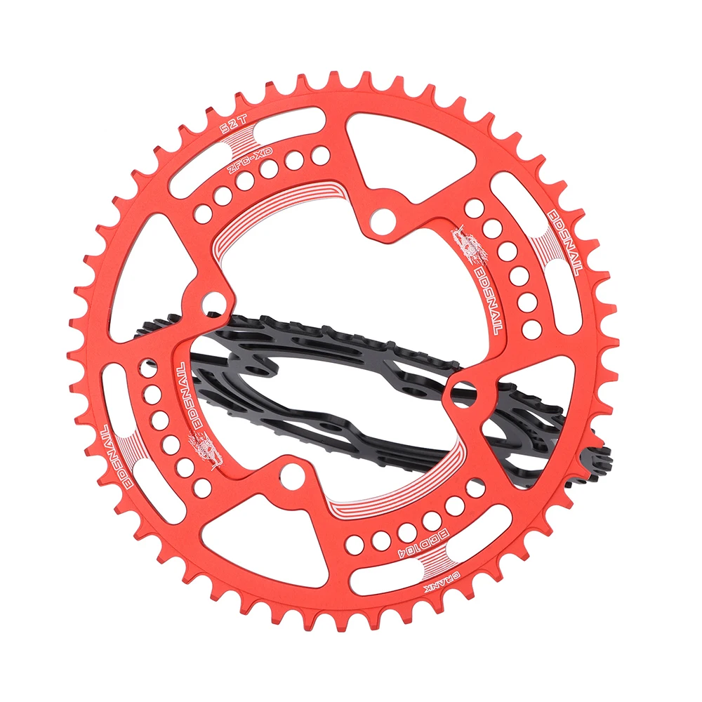 Liga mtb bicicleta roda dentada 44/46/48/50/52t 8s 9s 10s 11s 12 velocidades de alumínio mountain bike pedaleira placa 104mm bcd