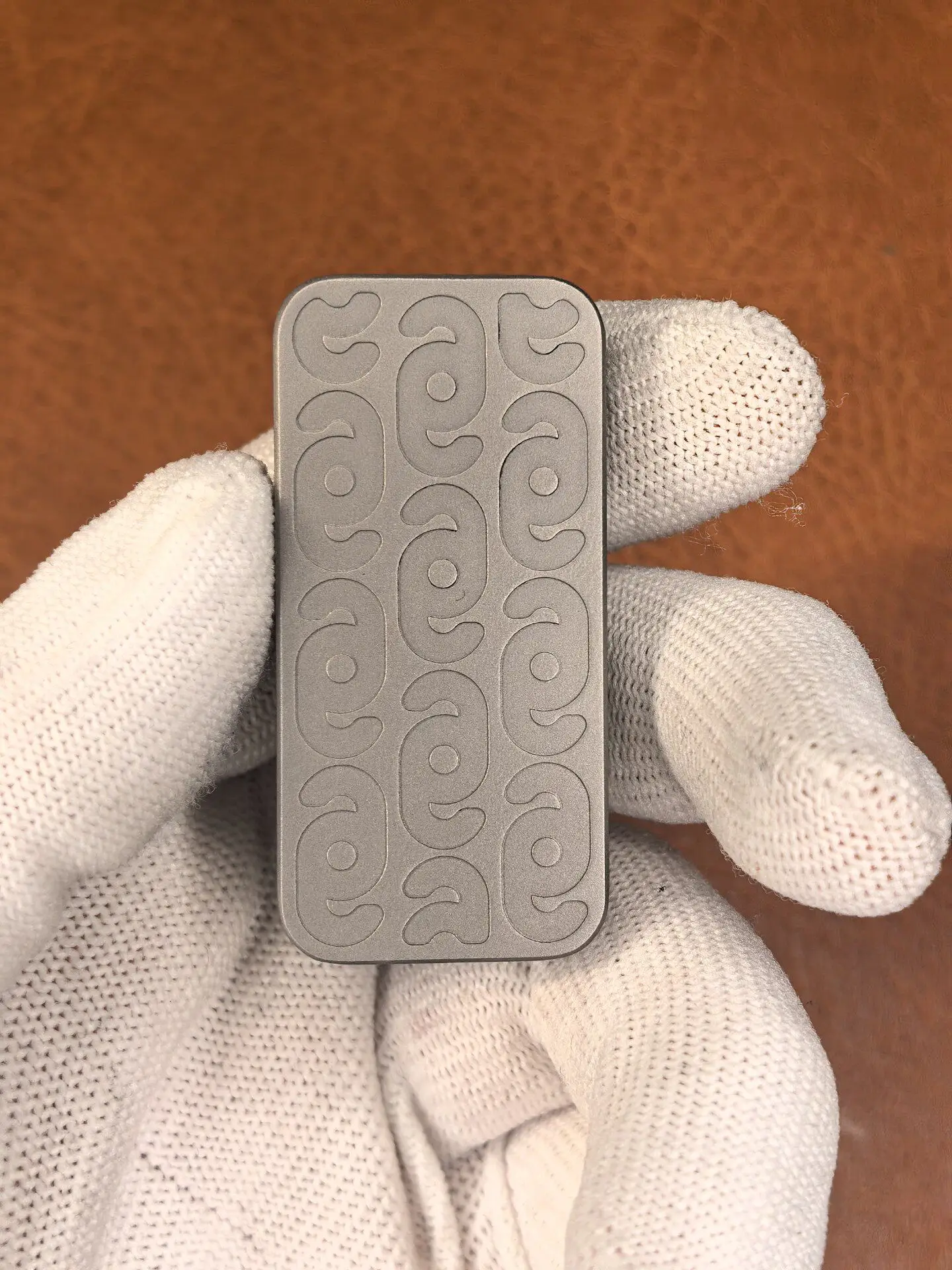 Used EDC KADA EDC Titanium Alloy Push Card, Titanium KADA Mechanical Push Card, High and Low Double Track