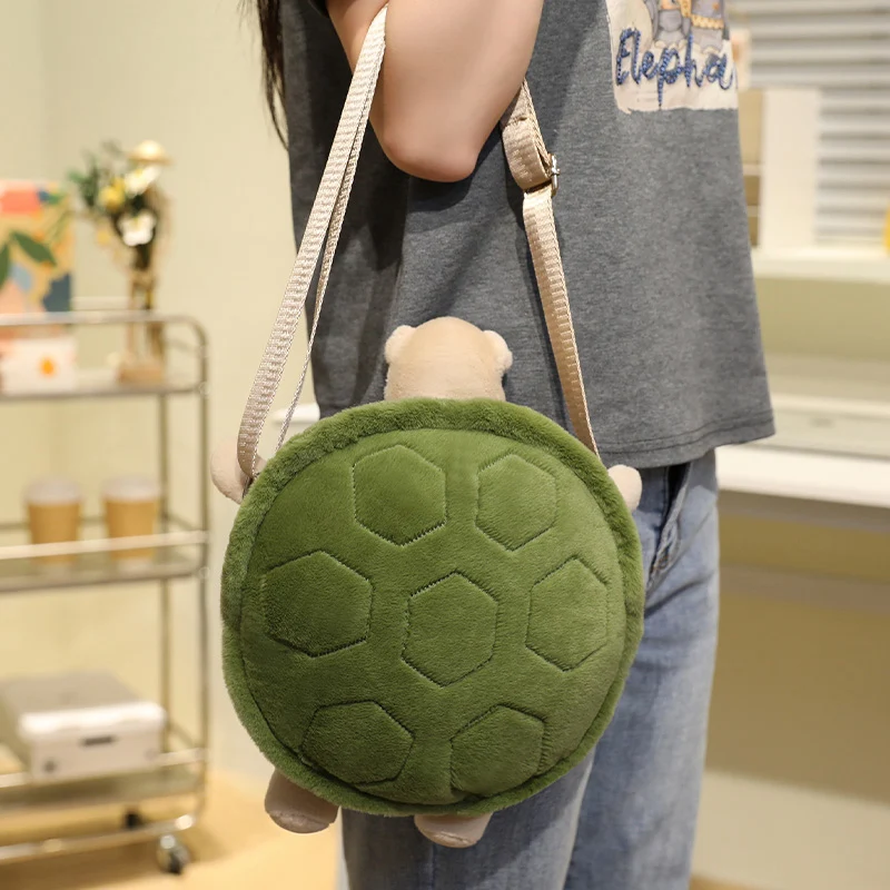 Cute Turtle Plush Toy Doll Creative Turtle Crossbody Bag Cute Backpack Turtle Pendant Birthday Gift