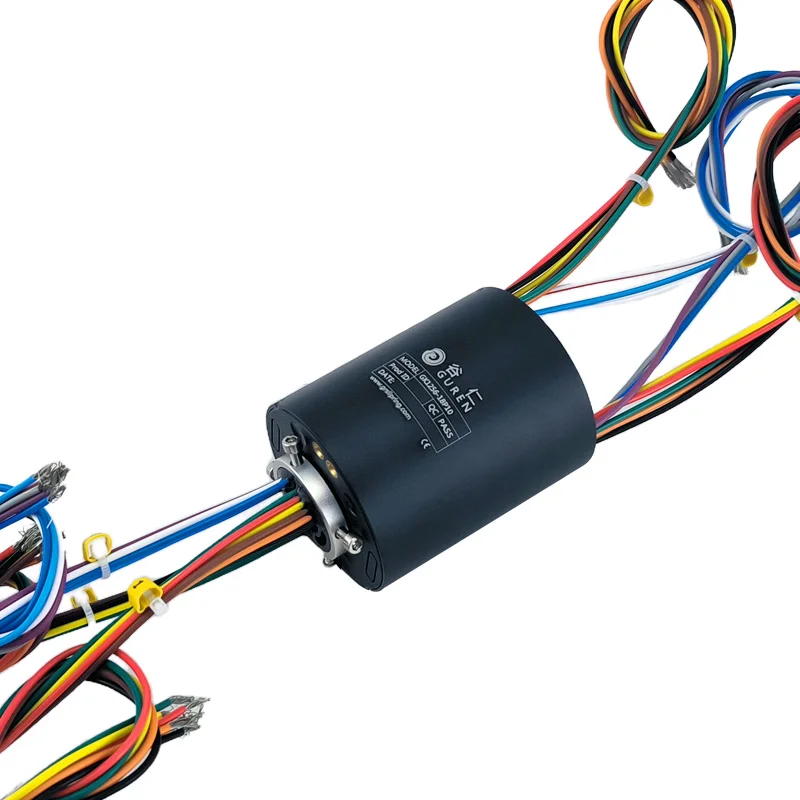 

18-way electric slip ring 360 degree rotating motor slip ring hollow sleeve electric slip ring