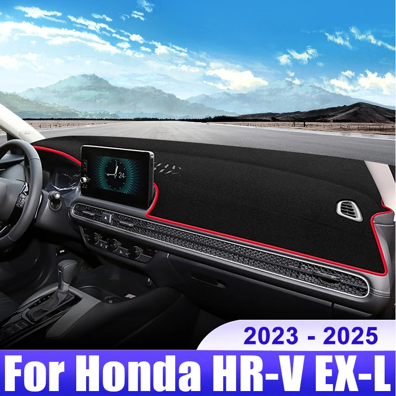 

For Honda HR-V HRV Vezel 2023 2024 2025 Car Dashboard Cover Dash Mat Sun Shade Instrument Desk Non-slip Pad Accessories