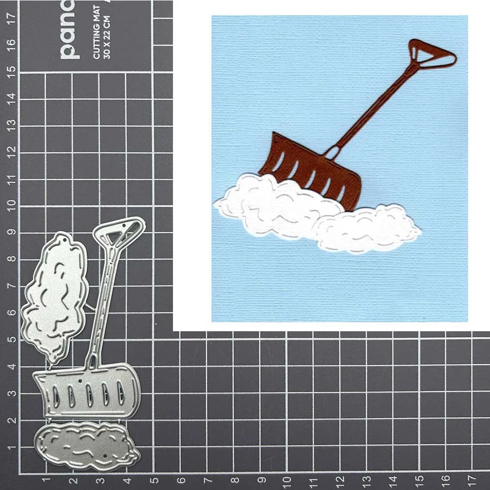 Schneereinigungsgeräte Metall-Stanzformen DIY-Dekoration Scrapbooking Fotoalbum Papierkarte Prägung handgefertigt
