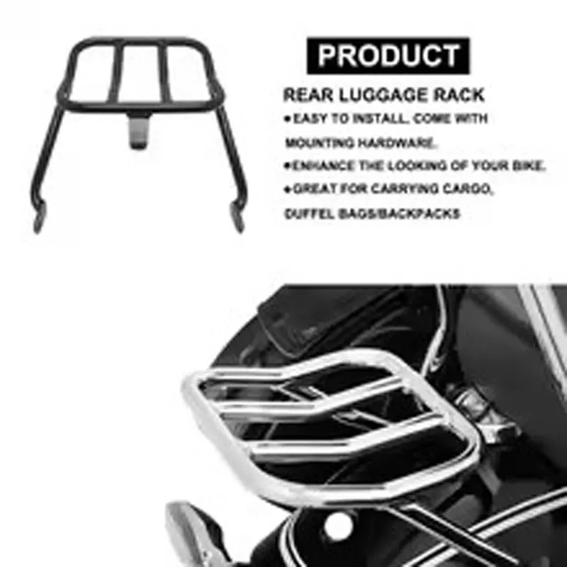 Motorcycle Luggage Rack Stainless Steel Rear Luggage Carrier Chrome/Black Fits For BMW R 18 100 Years R18 Classic 2020-2023 2024