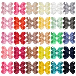 40/50/60pcs In Pairs 4.5 Inch Kid Girls Large Ribbon Hair Bows Clips Accessories for Toddlers Kids Girls hair Accessories