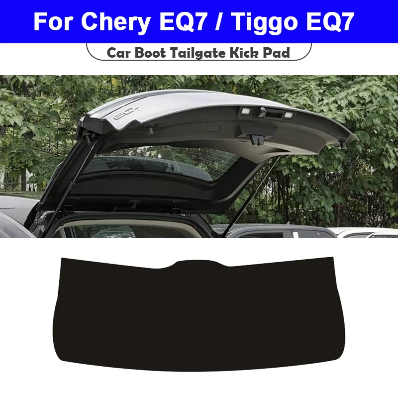 

Новый коврик в багажник автомобиля 2024 года для Chery eQ7/Tiggo eQ7 2023-2025, водонепроницаемая защита задней двери, противоскользящая легко чистящаяся задняя панель