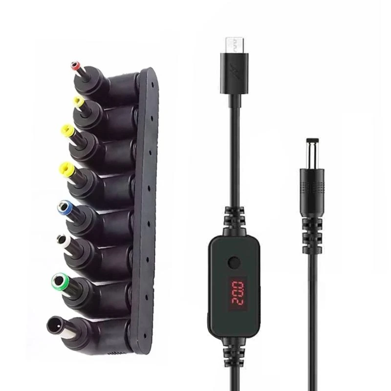 USB C DC5521 5.5x2.1mm Cable alimentación alimentación 3.3 pies fácil usar PD5V-20V Salida