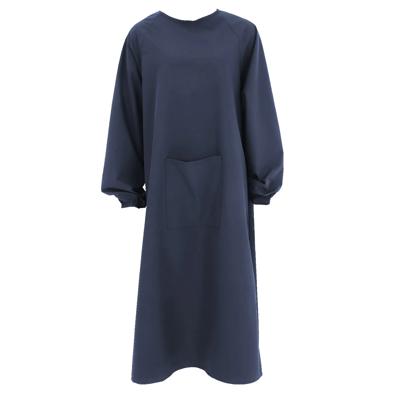 

Водонепроницаемый и маслостойкий фартук темно-синего цвета с длинными рукавами для кухни, уборки, лабораторных работ, садоводства, барбекю, мытья посуды, защитный фартук