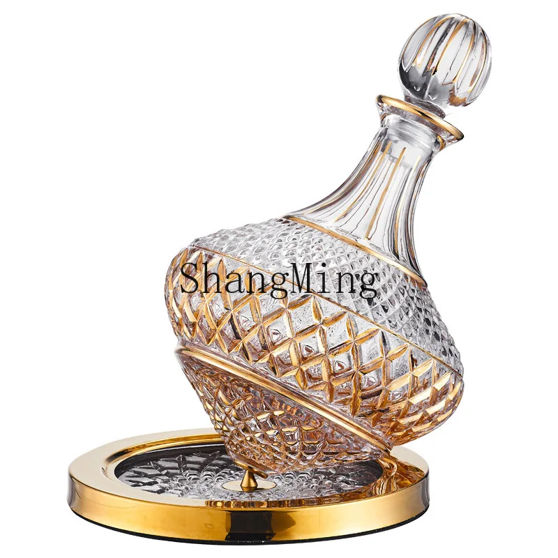 

DSA Wine Decanter Crystal Glass Grape Diamond Decanter Household