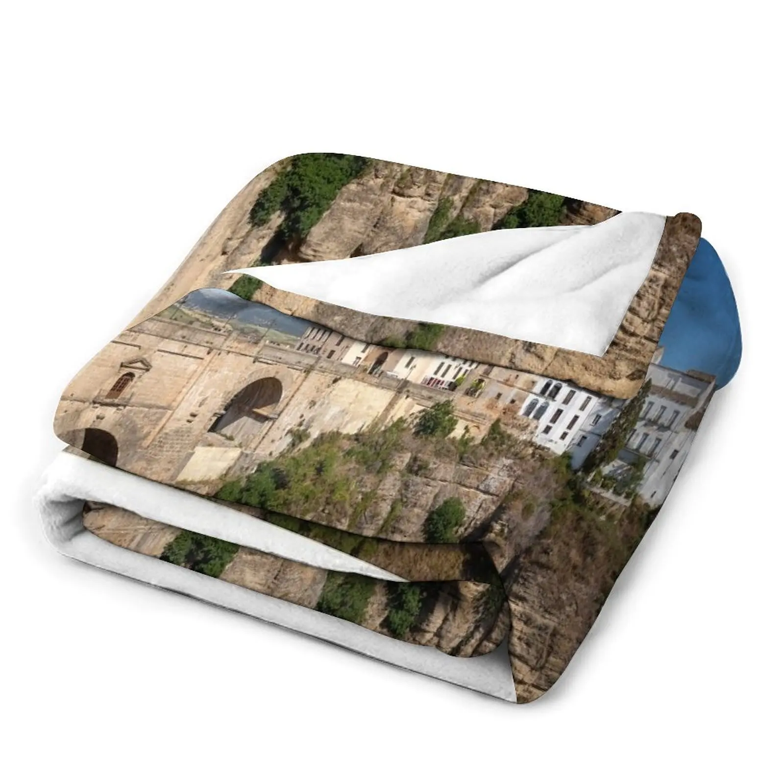 Ronda, Málaga, Andalucia, Espa?a Throw Blanket Kid'S For Sofa Thin Blankets Sofas Of Decoration Blankets