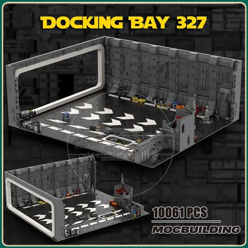 

UCS Docking Bay 3107, модель MOC, строительные блоки, сделай сам, сборка, технология, кирпичи, дисплей, коллекция архитектур, детские игрушки, подарки
