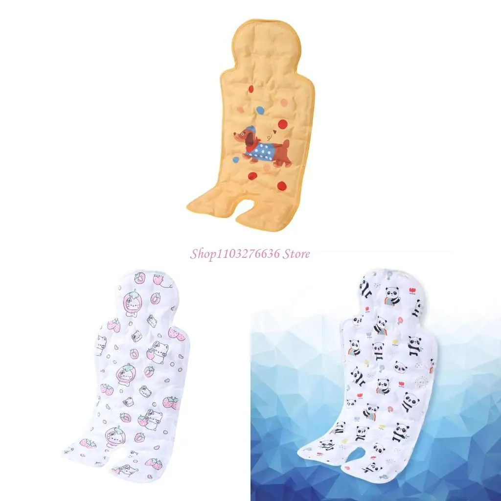 

R6FD Soft & Breathable Cooling Pad Universal Infants Pushchair Cushion Pram Cart Mat for Strollers and Baby Car