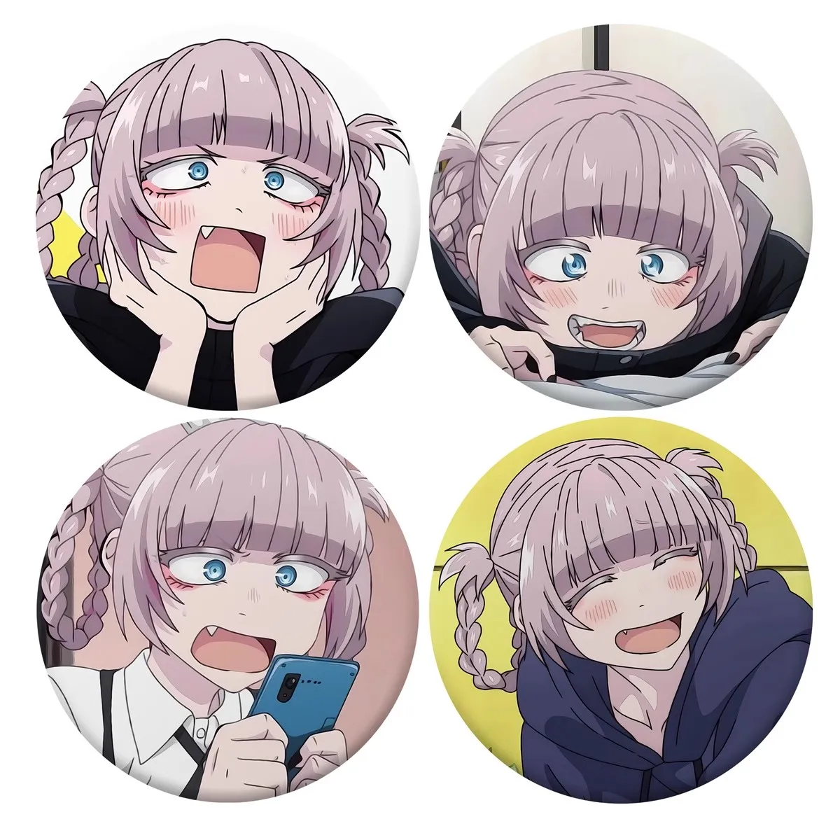 

58 мм аниме «Зов ночи» Нанакуса Назуна Йофукаши но Ута косплей костюм значок булавка SPTE жесть брошь реквизит Xmas Gilf ﻿