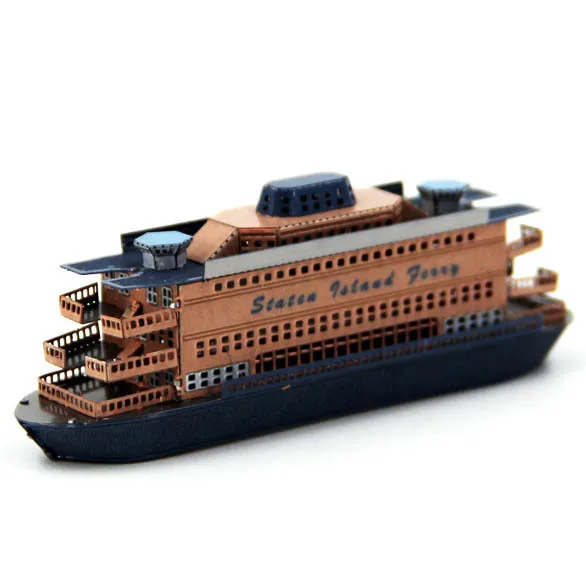 Staten Island Ferry, All-metal Stainless Steel DIY Assembly Model 3D Glue-free Three-dimensional Puzzle Toy