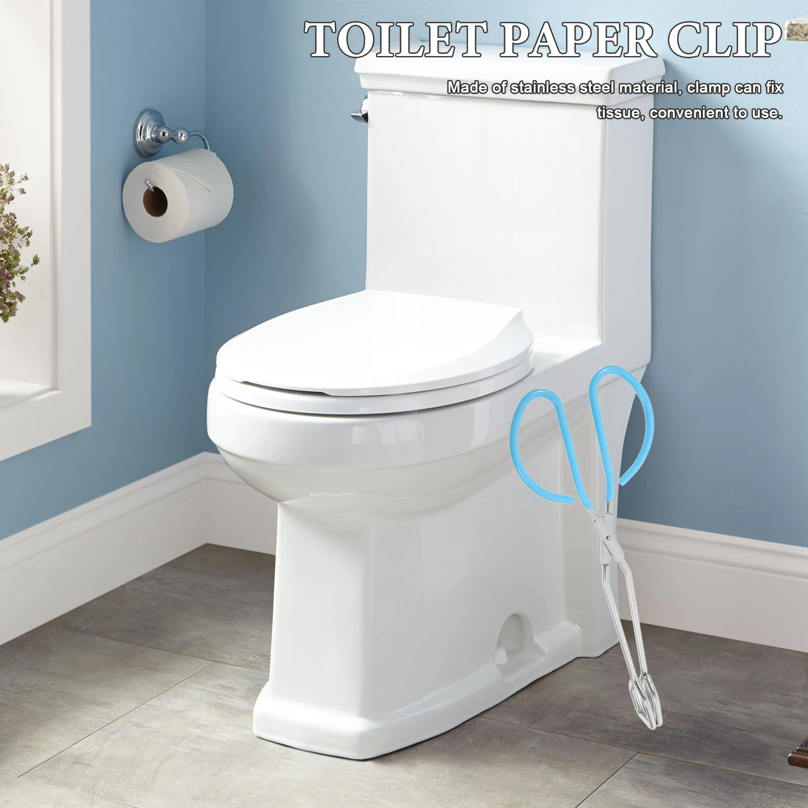

Elderly Disability Aid Bathroom Wiping Tongs Stainless Steel Long Handle Butt Wiper Tool For Obese Providing Personal Hygiene
