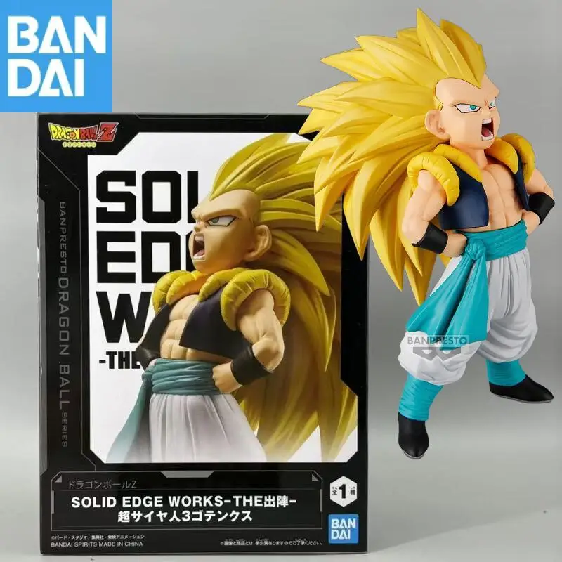 

Подлинная Bandai Banpresto Dragon Ball Z Solid Edge Works Super Saiyan 3 Gotenks, оригинальная аниме-фигурка, модель, коллекционная фигурка